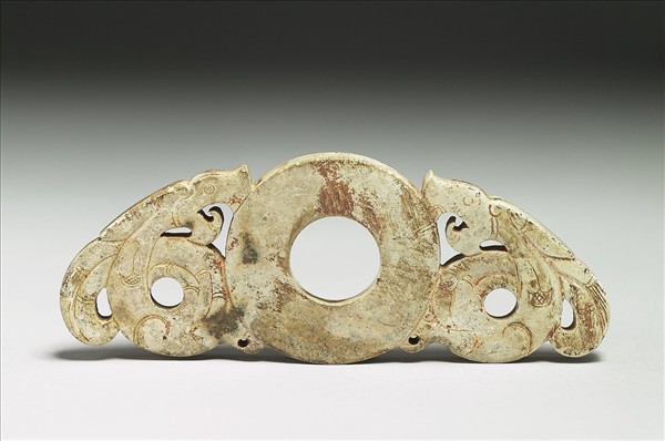 玉雙龍紋出廓系璧