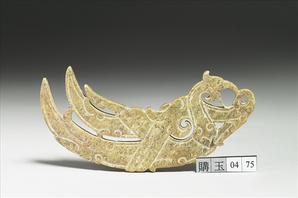 玉雙鳥紋佩