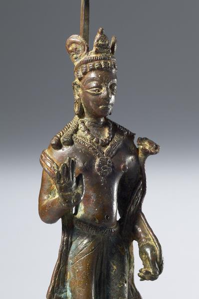 印度東南地區 5-6世紀 青銅 蓮華手觀音菩薩立像