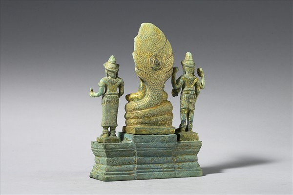 釋迦牟尼佛、四臂觀音、般若佛母三尊像