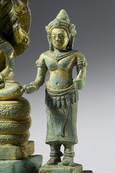 釋迦牟尼佛、四臂觀音、般若佛母三尊像