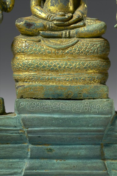 釋迦牟尼佛、四臂觀音、般若佛母三尊像