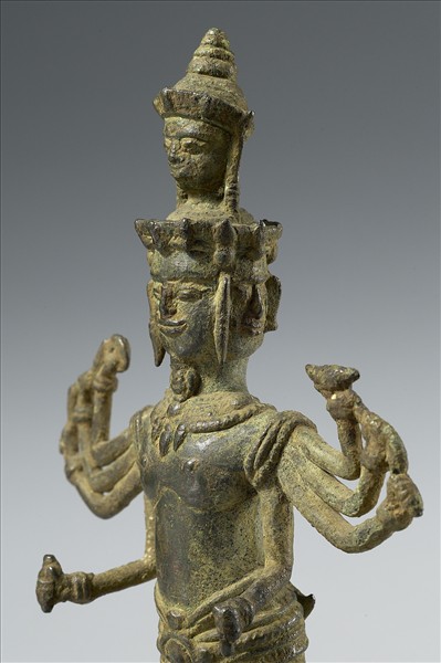 泰國 13-14世紀 青銅 佛立像，或為吉祥喜金剛