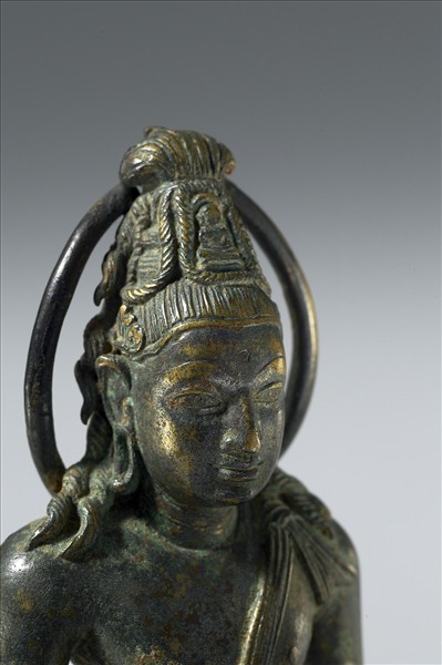 印尼 蘇門答臘 9世紀 青銅鎏金 觀音菩薩立像