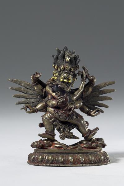 馬頭觀音雙身展左立像