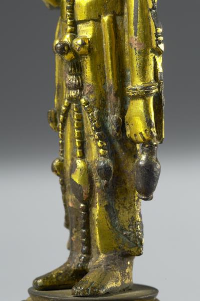 中國 北齊 銅鎏金 觀音菩薩像