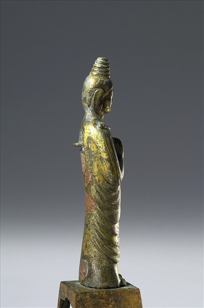 中國 北齊 銅鎏金 供養人像