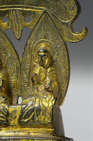 中國 隋 開皇七年（587） 銅鎏金 二佛並坐像