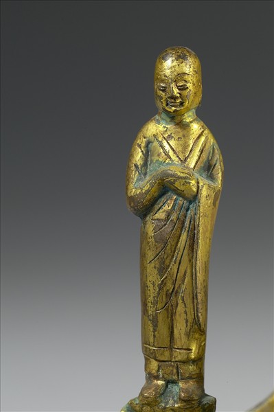 中國 隋 銅鎏金 菩薩立像