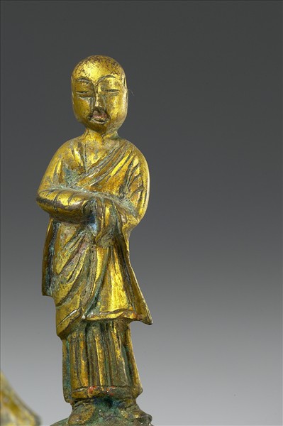 中國 隋 銅鎏金 菩薩立像