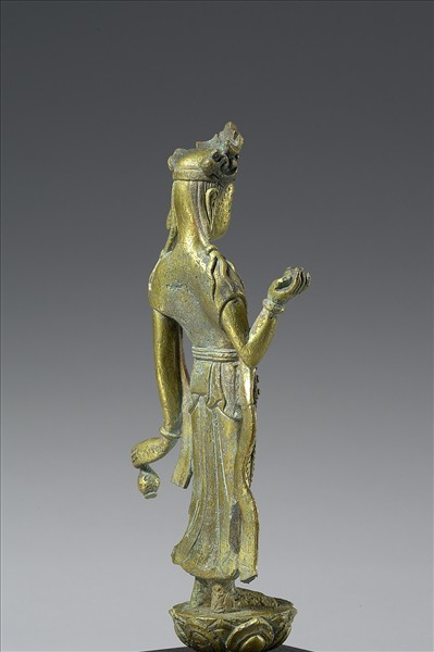 中國 隋 銅鎏金 觀音菩薩像