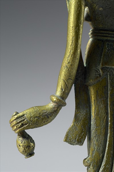 中國 隋 銅鎏金 觀音菩薩像