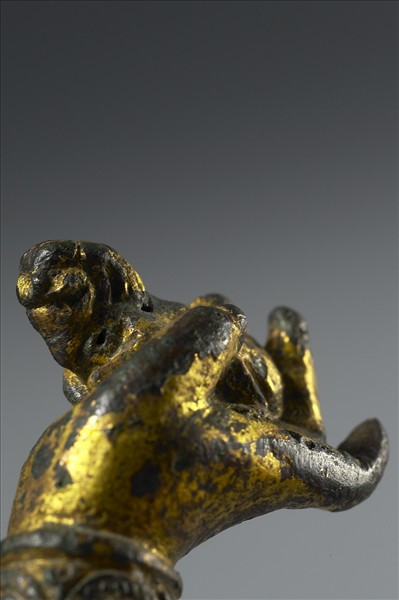 中國 14-17世紀 銅鎏金 明王立像