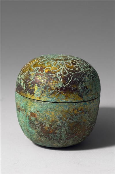 韓國 高麗時代 銅鎏金 舍利盒