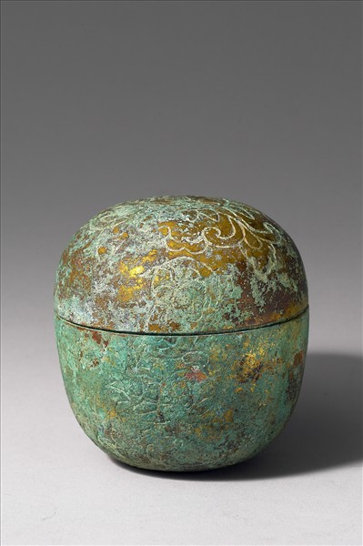 韓國 高麗時代 銅鎏金 舍利盒