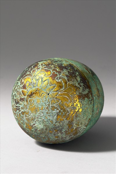 韓國 高麗時代 銅鎏金 舍利盒