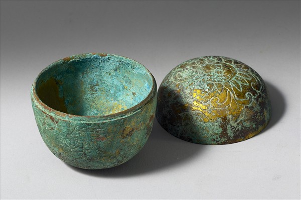 韓國 高麗時代 銅鎏金 舍利盒