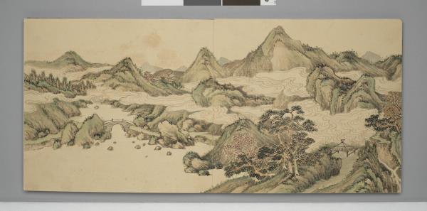 畫山水 冊
