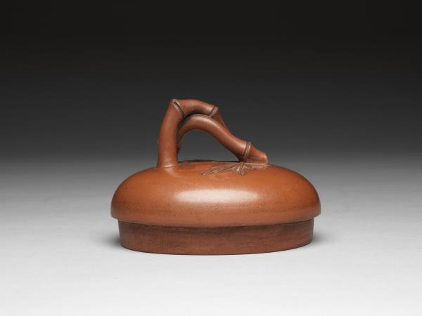 紫砂竹節提梁壺