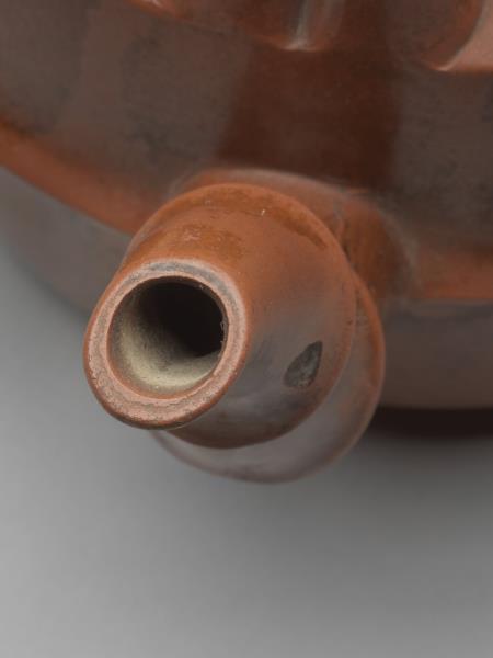 紫砂竹節提梁壺