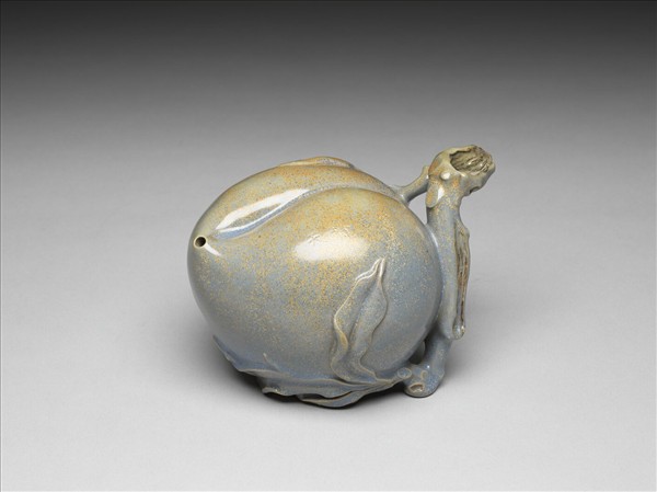 紫砂鈞釉蟠桃水注