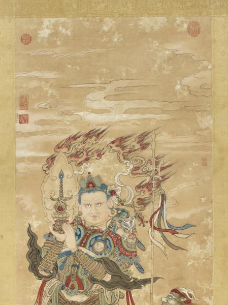 清徐揚仿宋人畫天王像（二）　軸