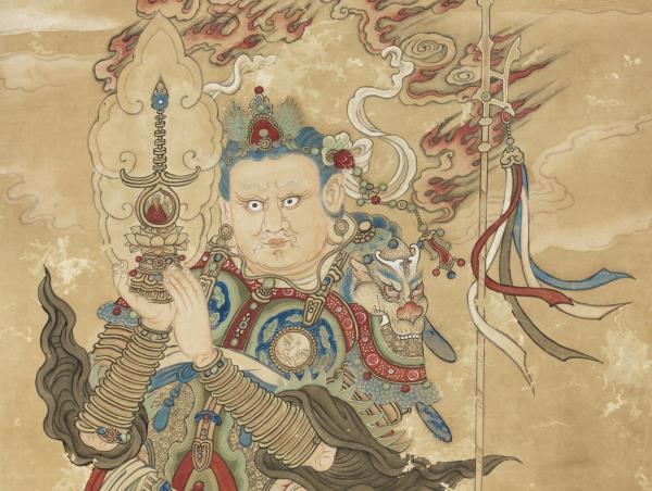 清徐揚仿宋人畫天王像（二）　軸