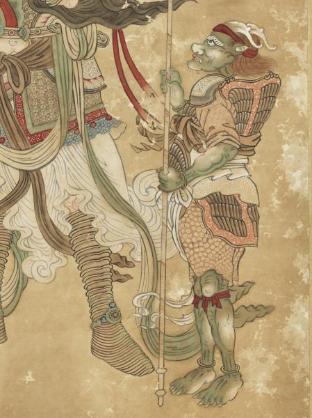 清徐揚仿宋人畫天王像（二）　軸