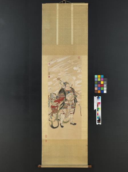 清徐揚仿宋人畫天王像（三）　軸