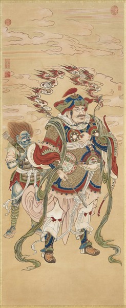 清徐揚仿宋人畫天王像（四）　軸