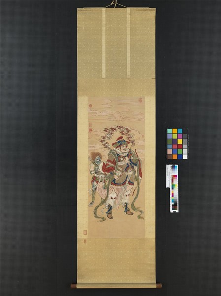 清徐揚仿宋人畫天王像（四）　軸