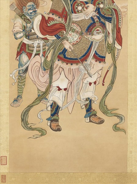 清徐揚仿宋人畫天王像（四）　軸