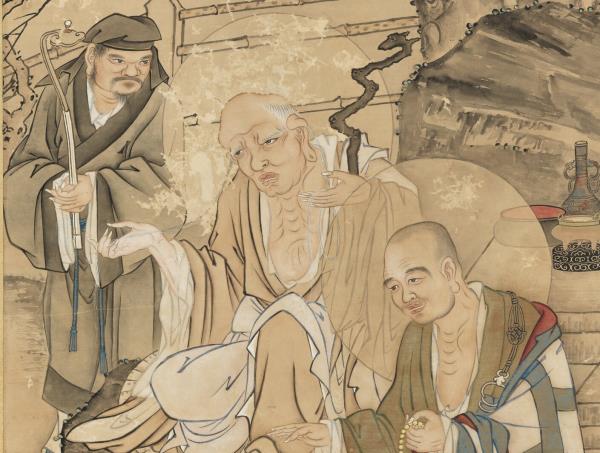 清徐揚仿貫休畫羅漢　軸