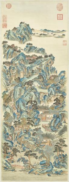 清袁瑛仿趙宗漢山水　軸