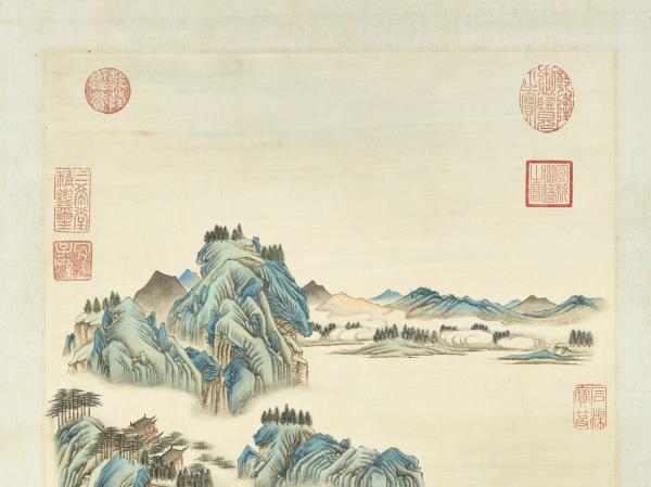 清袁瑛仿趙宗漢山水　軸