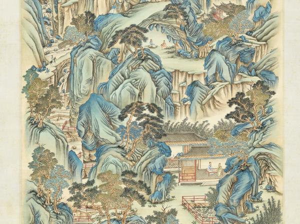 清袁瑛仿趙宗漢山水　軸