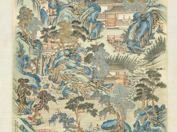 清袁瑛仿趙宗漢山水　軸