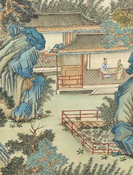 清袁瑛仿趙宗漢山水　軸