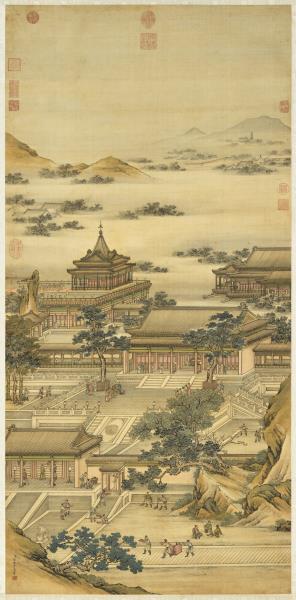 清張廷彥中秋佳慶　軸