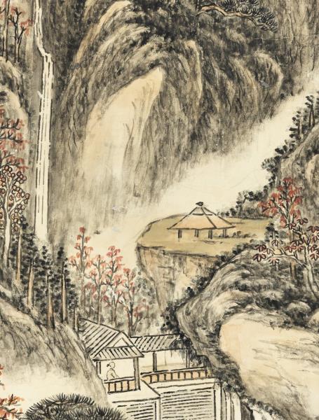 清方琮畫山水御題　軸