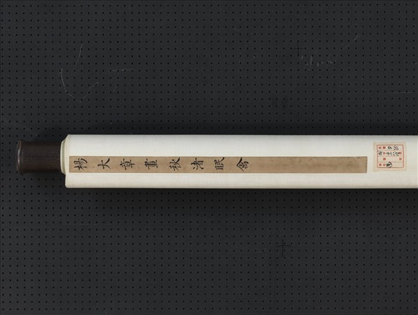 清楊大章畫秋渚眠禽　軸