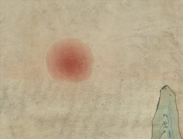 清沈全畫五老觀峰　軸