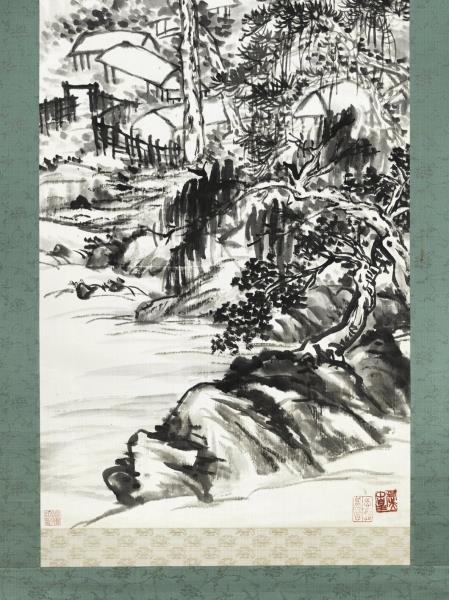 清吳昌碩山水　軸