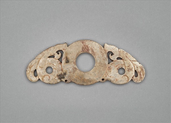 玉雙龍紋出廓系璧