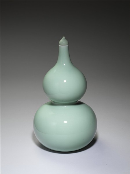 青瓷葫蘆式蓋罐