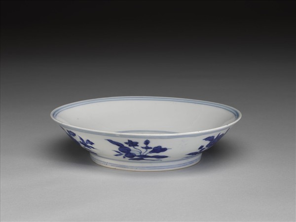 青花花果碟