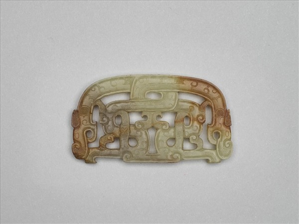 玉鏤空龍紋佩