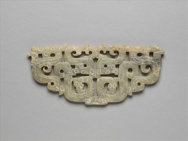 玉鏤空龍鳥紋佩