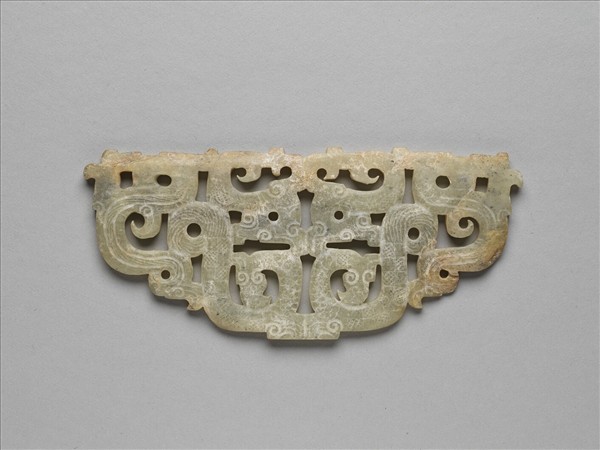 玉鏤空龍鳥紋佩