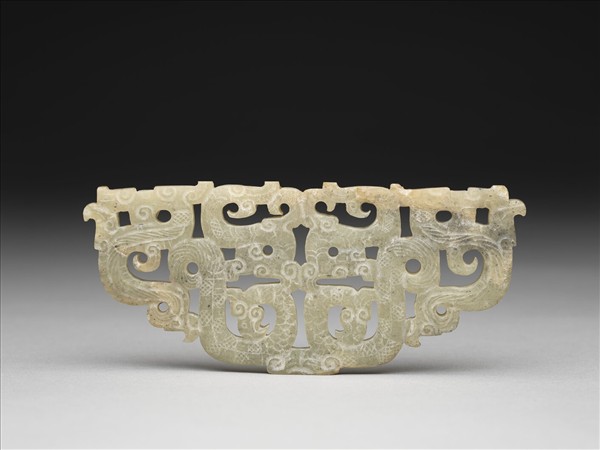 玉鏤空龍鳥紋佩